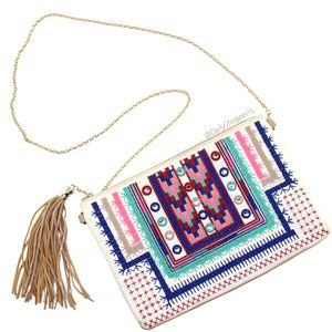 Bam Forever Women's Bohemian Embroidered Crossbody Bag